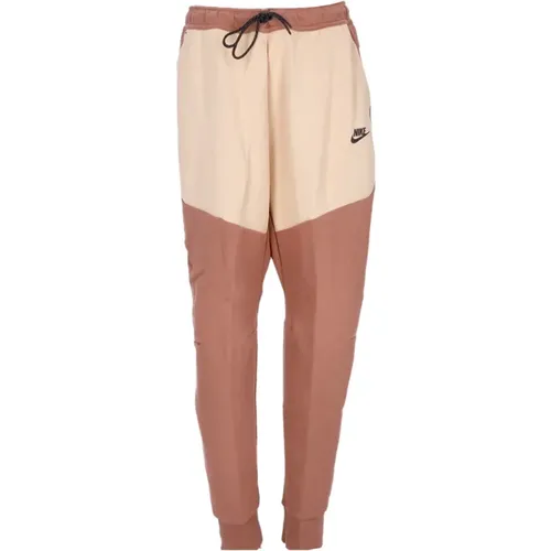 Tech Fleece Tracksuit Pants Mineral Clay/White , male, Sizes: M, XL, L - Nike - Modalova