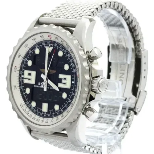 Pre-owned Stainless Steel watches , male, Sizes: ONE SIZE - Breitling Pre-owned - Modalova