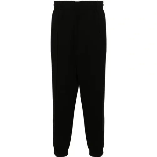 Jersey Trousers with Raised Seams , male, Sizes: XL, L, 2XL - Emporio Armani - Modalova