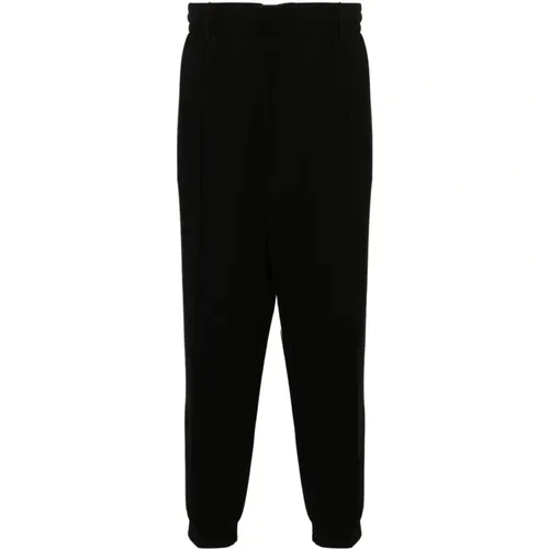 Jersey Trousers with Raised Seams , male, Sizes: XL, L - Emporio Armani - Modalova