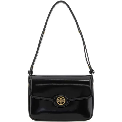 Stilvolle schwarze Leder-Schultertasche,Konvertierbare Schultertasche im Robinson-Stil - TORY BURCH - Modalova