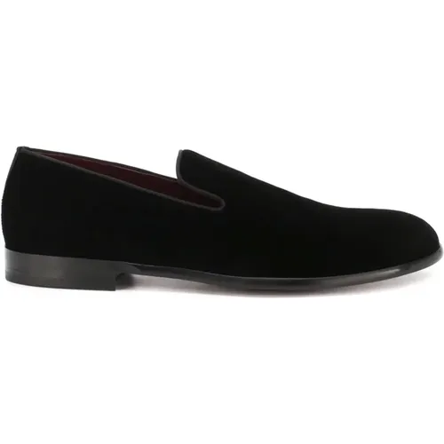 Schwarze Velvet Loafers Aw22 - Dolce & Gabbana - Modalova