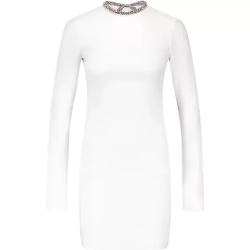 Crystal Collar Mini Dress , female, Sizes: 3XS - Stella Mccartney - Modalova