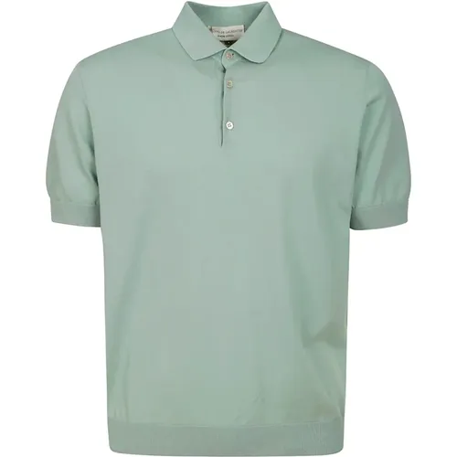 Cotton Polo Shirt Short Sleeve Button , male, Sizes: 3XL, 2XL - Filippo De Laurentiis - Modalova