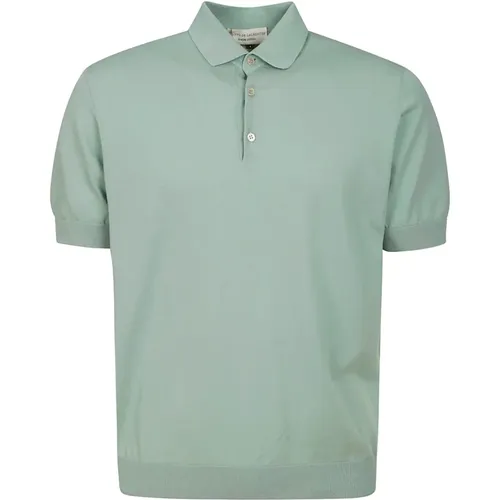 Cotton Polo Shirt Short Sleeve Button , male, Sizes: XL, 2XL, L - Filippo De Laurentiis - Modalova