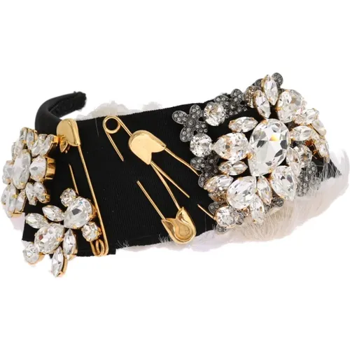 Crystal Headband Tiara Luxury , female, Sizes: ONE SIZE - Dolce & Gabbana - Modalova