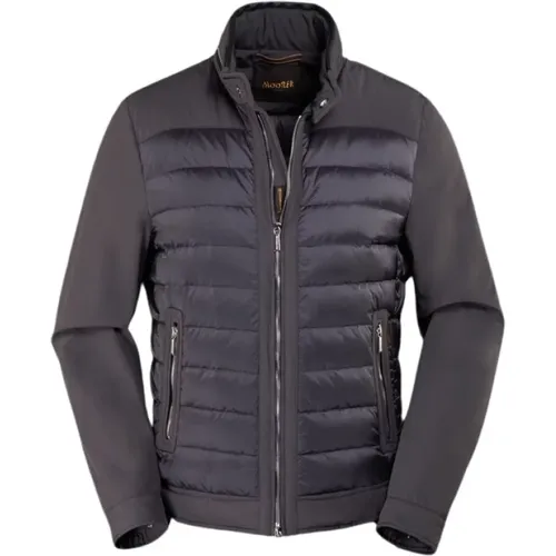 Wasserabweisende Biker-Style Blouson,Daunenjacke - Moorer - Modalova