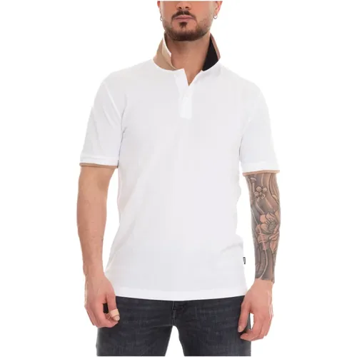 Parlay177 Polo Shirt with Tile Print Collar , male, Sizes: 2XL - Boss - Modalova