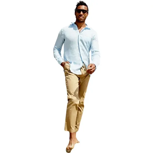Classic and Refined Cotton Trousers , male, Sizes: M, XL - Peninsula - Modalova