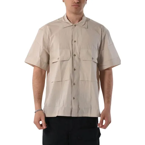 Cotton Shirt with Front Buttoning , male, Sizes: XL, 5XL, M, S - Ten C - Modalova