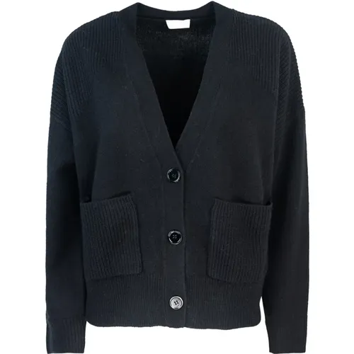 V-Neck Wool Cardigan , female, Sizes: L, M, S - Liu Jo - Modalova