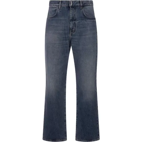 Blaue Denim Regular-Fit Jeans , Herren, Größe: W31 - Givenchy - Modalova