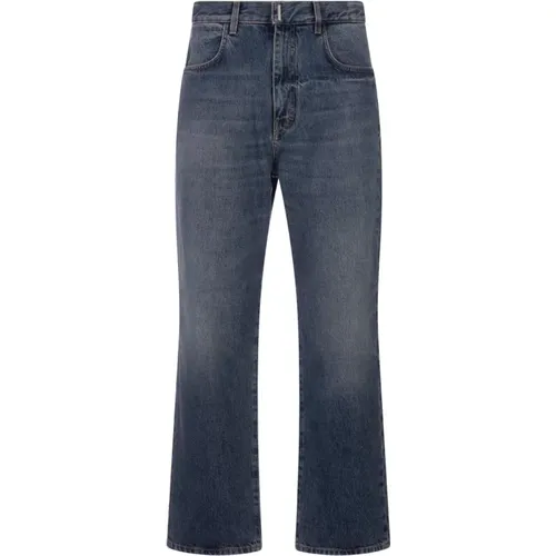 Blaue Denim Regular-Fit Jeans , Herren, Größe: W32 - Givenchy - Modalova