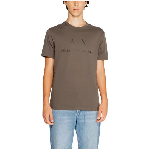 Baumwolle Herren T-Shirt Polo Kollektion,Herren T-Shirt und Polo Kollektion - Armani Exchange - Modalova