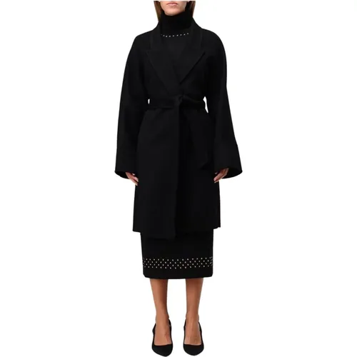 Double cloth coat robe style , female, Sizes: S, M - Simona Corsellini - Modalova