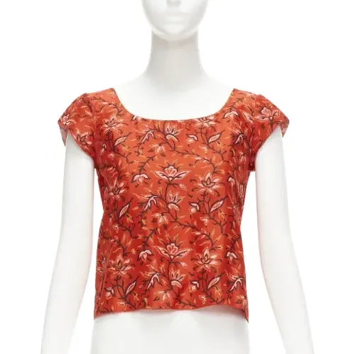 Pre-owned Silk tops , female, Sizes: XS - Oscar De La Renta Pre-owned - Modalova