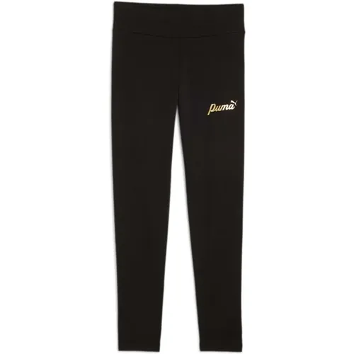 Ess+ Script Metallic Lange Hose für Kinder - Puma - Modalova