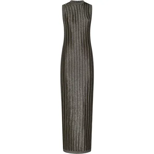 Grünes Geripptes Maxikleid - Tom Ford - Modalova