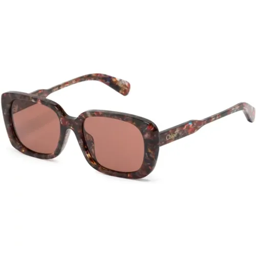 Ch0225Sk 004 Sunglasses , female, Sizes: 55 MM - Chloé - Modalova