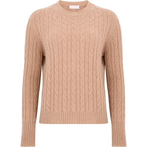 Beiger Kaschmir Strickpullover , Damen, Größe: S - Tabaroni Cashmere - Modalova