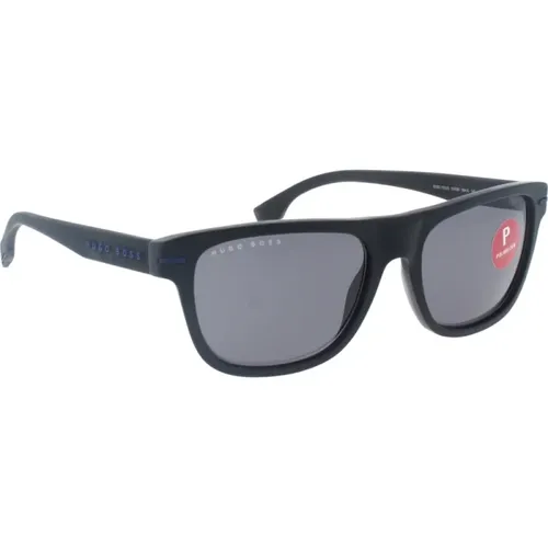 Iconic Sunglasses with Uniform Lenses , male, Sizes: 55 MM - Hugo Boss - Modalova