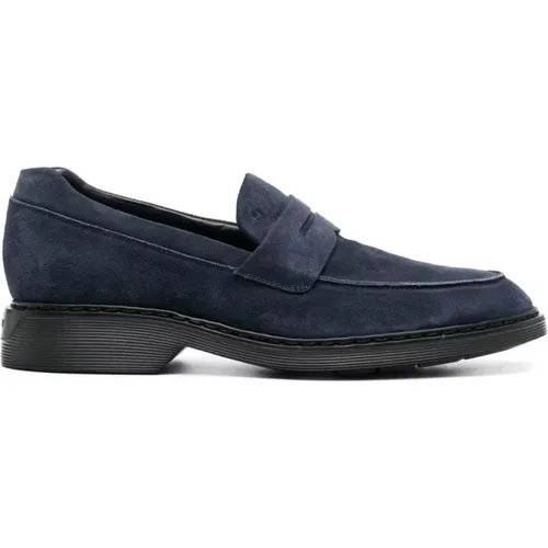 Mens Shoes Moccasins Ss23 , male, Sizes: 7 1/2 UK, 5 UK, 10 UK, 8 1/2 UK, 5 1/2 UK, 8 UK, 9 UK, 7 UK, 11 UK, 4 UK - Hogan - Modalova