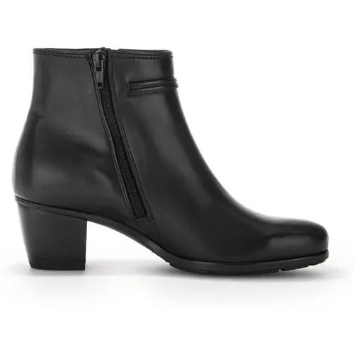 Eleganter Lederstiefelette - schwarz , Damen, Größe: 35 EU - Gabor - Modalova