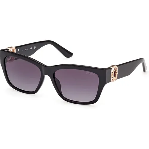 Shiny Sunglasses with Gradient Lens , female, Sizes: 56 MM - Guess - Modalova