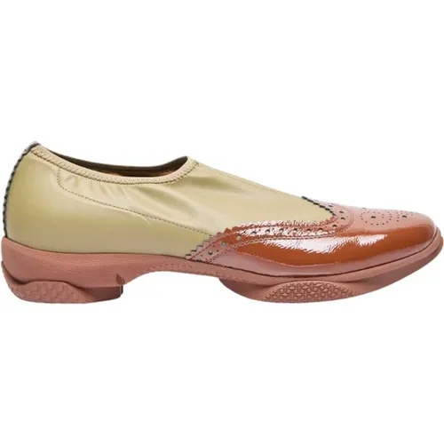 Slip-On Brogues mit Kontrastpanel , Damen, Größe: 38 EU - KIKO KOSTADINOV - Modalova