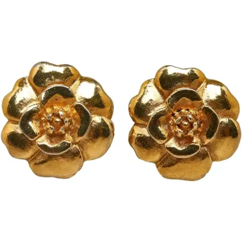 Pre-owned Metal earrings , female, Sizes: ONE SIZE - Chanel Vintage - Modalova