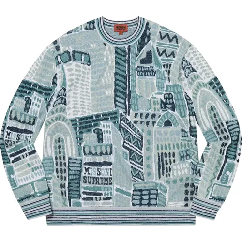 Limited Edition Missoni Sweater White , male, Sizes: L, XL, M - Supreme - Modalova