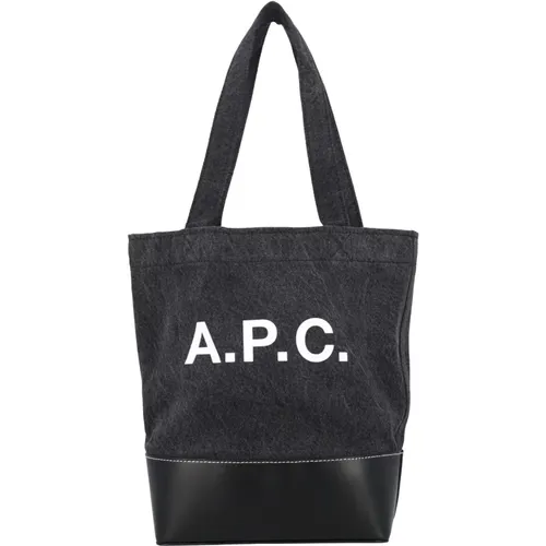 Schwarz Blau Axel Tote Tasche - A.P.C. - Modalova