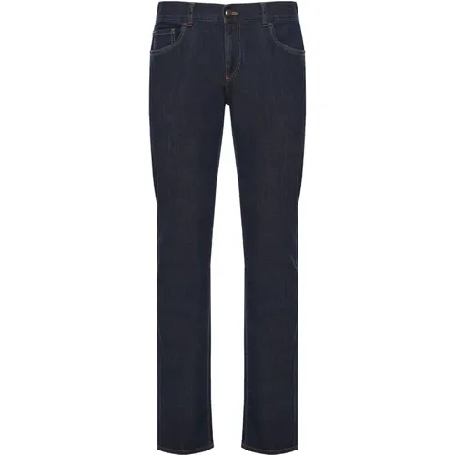 Slim-fit Baumwoll Jeans , Herren, Größe: 3XL - Canali - Modalova