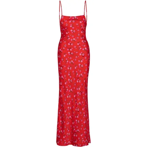 Floral Maxi Dress - Red Cluster , female, Sizes: M - Rotate Birger Christensen - Modalova