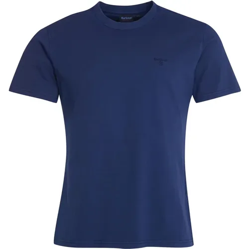 Stilvolles Garment Dyed T-Shirt , Herren, Größe: XL - Barbour - Modalova