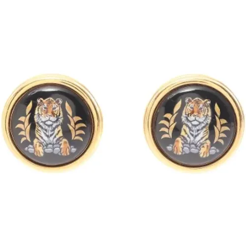 Pre-owned Metal earrings , female, Sizes: ONE SIZE - Hermès Vintage - Modalova