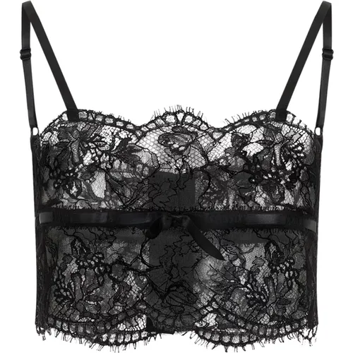 Schwarzes Oberteil Eleganter Stil , Damen, Größe: XS - Dolce & Gabbana - Modalova