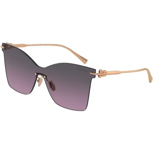 Violet and Gray Gradient Sunglasses , female, Sizes: 43 MM - Tiffany - Modalova