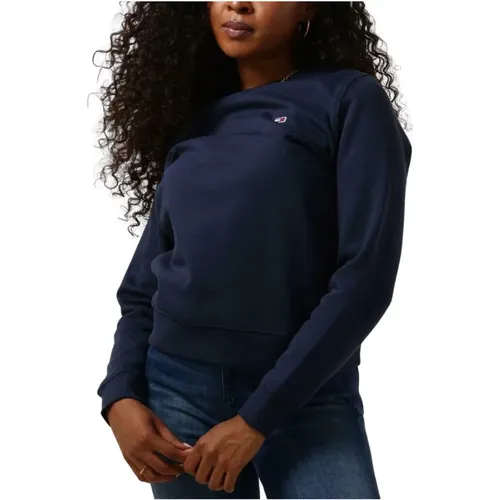 Sweatshirts , Damen, Größe: M - Tommy Jeans - Modalova