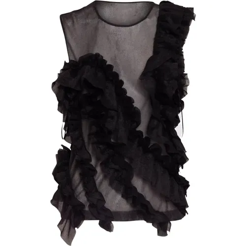 Winnifred Noir Top , female, Sizes: L, M, XS - Ulla Johnson - Modalova