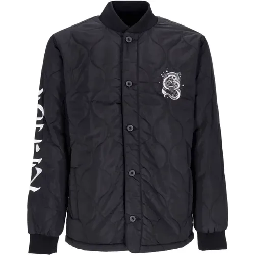 Gepolsterte Bomberjacke Schwarz - Ripndip - Modalova