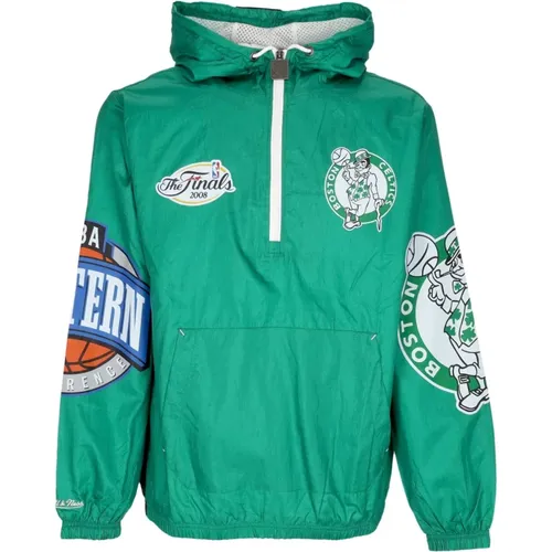 Boston Celtics Windbreaker Jacke , Herren, Größe: S - Mitchell & Ness - Modalova