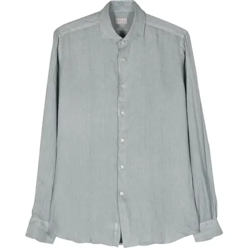 Italian Linen Shirt , male, Sizes: 2XL, 3XL, 4XL, L - Xacus - Modalova