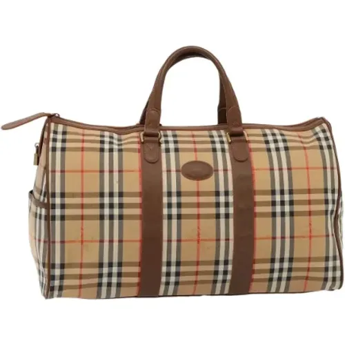 Pre-owned Canvas travel-bags , female, Sizes: ONE SIZE - Burberry Vintage - Modalova