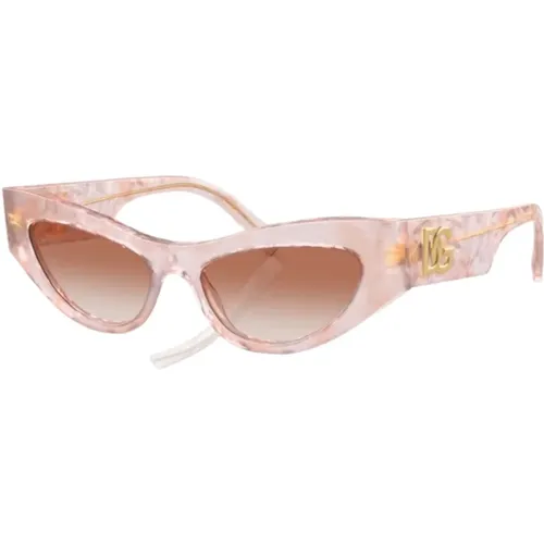 Rose Cat-Eye Sungles , female, Sizes: 52 MM - Dolce & Gabbana - Modalova