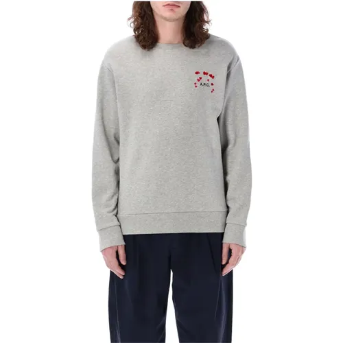 Grey Mel Knitwear Valentin Sweatshirt , male, Sizes: L, XL - A.p.c. - Modalova