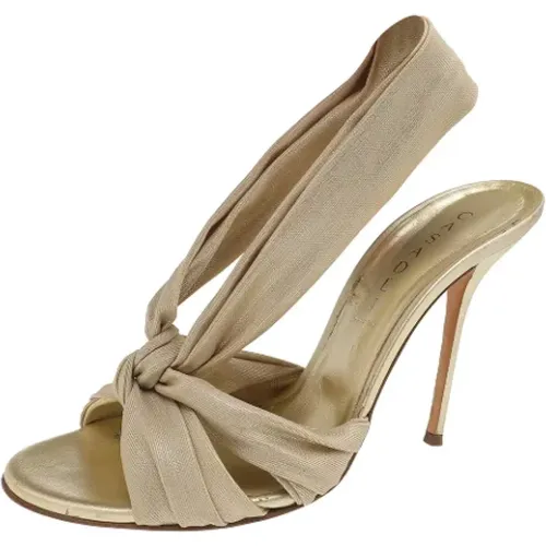 Pre-owned Fabric sandals , female, Sizes: 7 UK - Casadei Pre-owned - Modalova