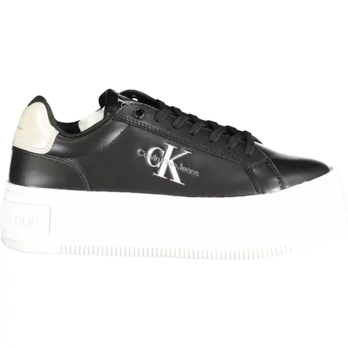 Sporty Lace-Up Wedge Sneakers , male, Sizes: 3 UK - Calvin Klein - Modalova