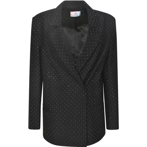 Schwarze Jacken für Frauen , Damen, Größe: S - Chiara Ferragni Collection - Modalova