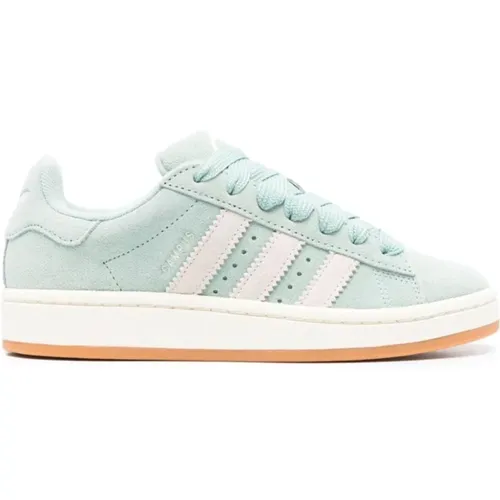 Retro Campus Sneakers Green/White/ , female, Sizes: 2 UK, 5 UK, 6 1/2 UK, 6 UK, 4 UK, 3 1/2 UK, 2 1/2 UK, 8 UK, 7 1/2 UK - Adidas - Modalova